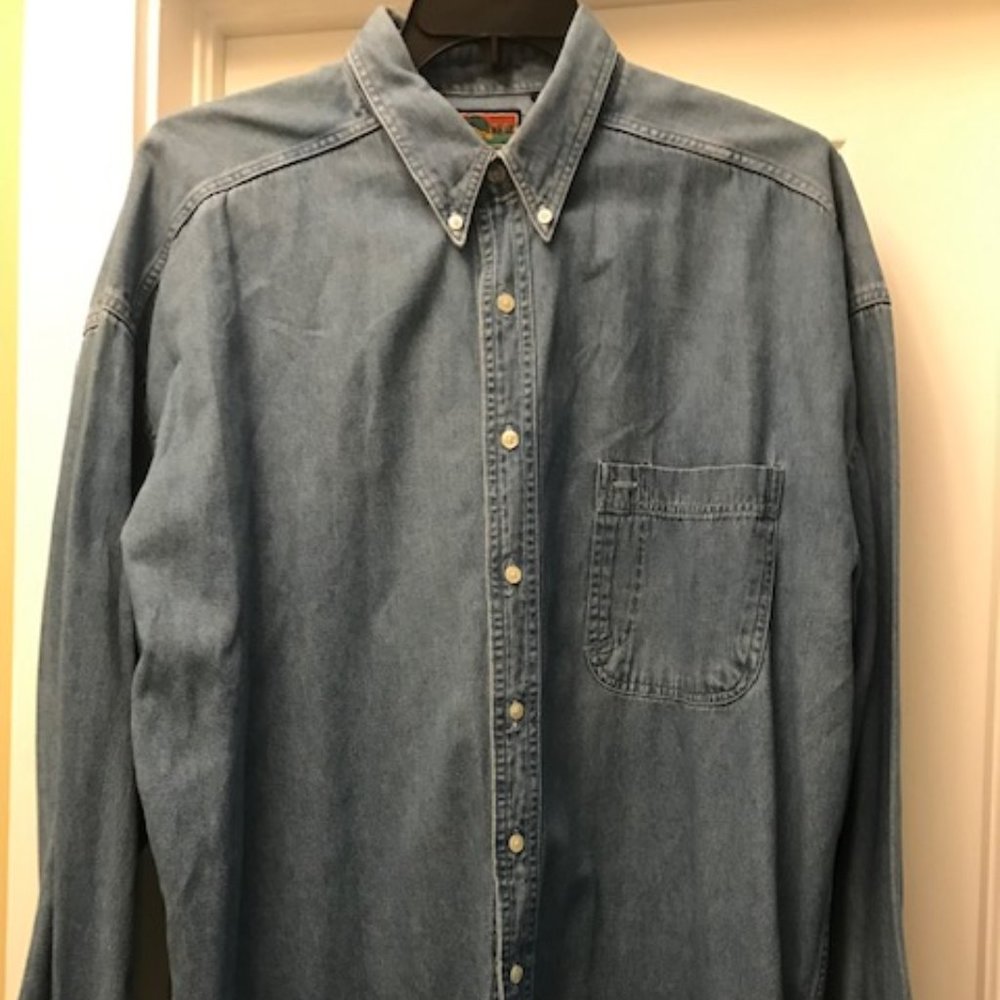 Denim button down shirt